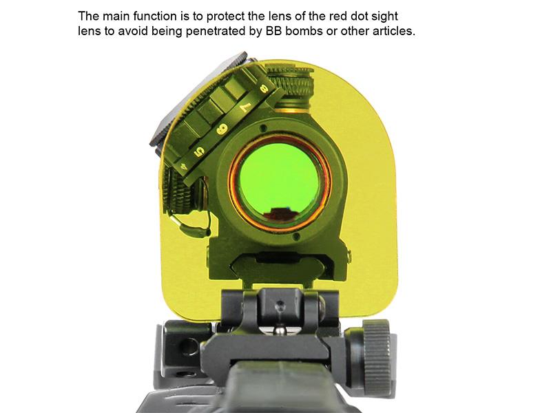 ACM Red Dot Sight/Scope Lens Protector (RIS Rail - Black)