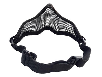 ACM V1 Strike Steel Half Face Mask (One Belt Version - Black/Camo)