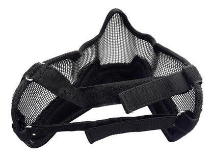 ACM V2 Strike Steel Full Face Mask (Covers up to the Ear - Black/Camo)
