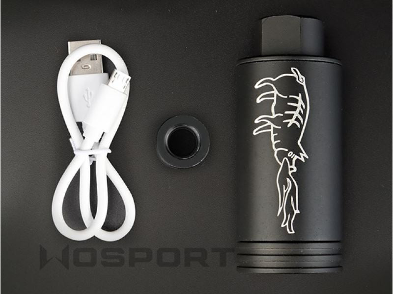WoSport Spitfire Tracer Unit (Plain Black - 14mm CCW - Full Metal)