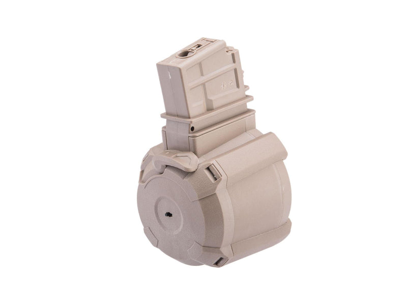 Battleaxe SR25 Electric Drum Magazine (Electric Winding - Tan)