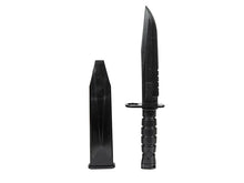 ACM M4 Rubber Knife with Blade Case and Straps (Black)