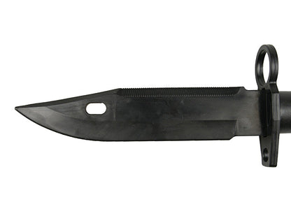 ACM M4 Rubber Knife with Blade Case and Straps (Black)