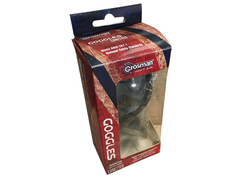 Crosman Airsoft Flexible Goggles (Anti-Fog - Black)