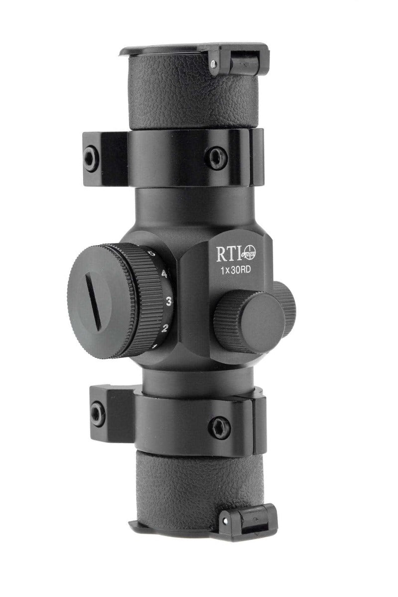 RTI Optics 1x30 Tubular Picatinny Mount Scopes (Red and Green - Black)