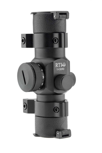 RTI Optics 1x30 Tubular Picatinny Mount Scopes (Red and Green - Black)