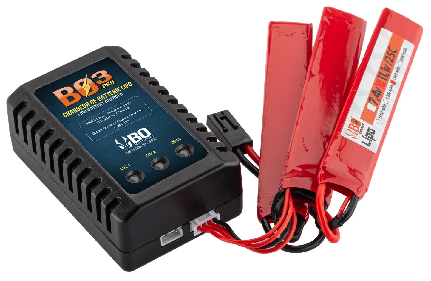 BO Manufacture BO3 Pro Compact Lipo Charger (7.4v - 11.1v - EU Plug)