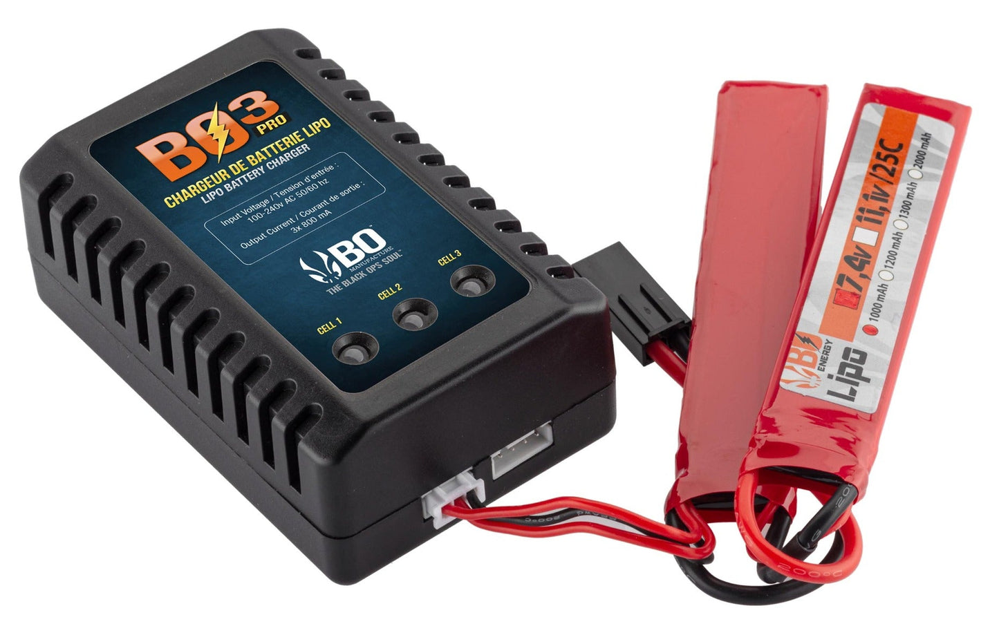 BO Manufacture BO3 Pro Compact Lipo Charger (7.4v - 11.1v - EU Plug)