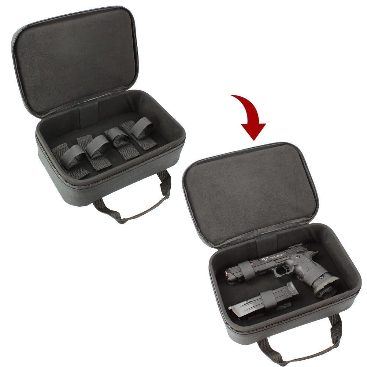 S&T Single Pistol Semi-Hard Case Urban Grey (305x210x80mm - STGC02HSGR)
