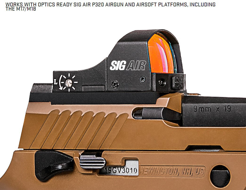 SIG Air x SIG Sauer Reflex Sight 1x23mm (Airgun and Airsoft - Black - SSAS-AIR-REFLEXSIGHT)