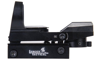 Lancer Tactical Red/Green Wide Angle Dot Scope (Multi-Reticle - Black)