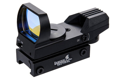Lancer Tactical Red/Green Wide Angle Dot Scope (Multi-Reticle - Black)