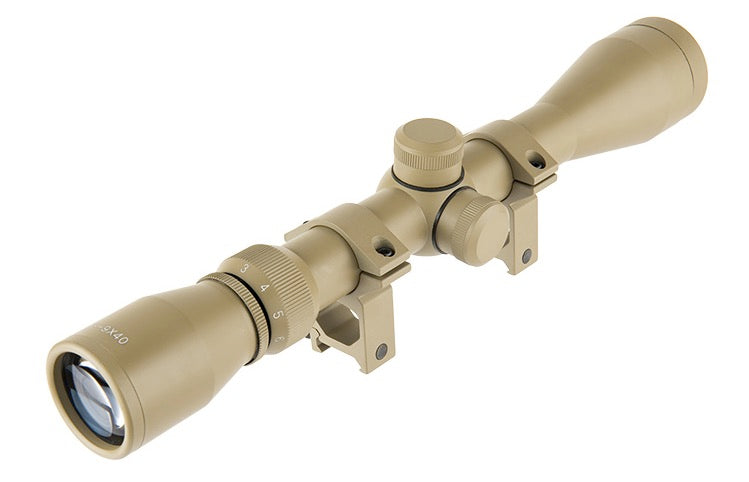 Lancer Tactical 3-9 x 40E Sniper Scope (Tan)
