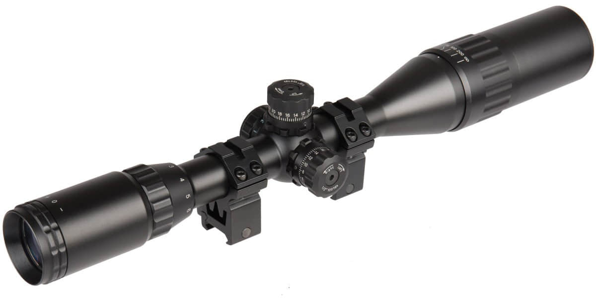 Lancer Tactical Scope 3-12x40 Mildot Red/Blue/Green (Black)