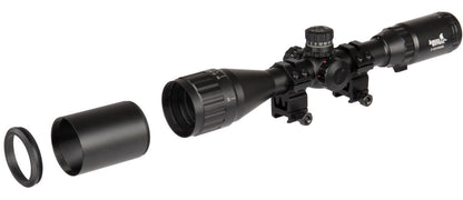 Lancer Tactical Scope 3-12x40 Mildot Red/Blue/Green (Black)