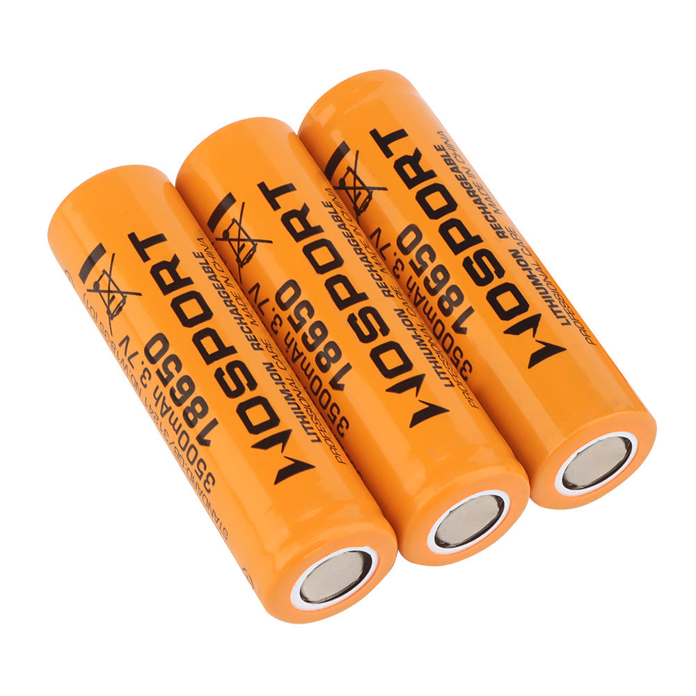 Big Foot 18650 Rechargeable Battery (3500mA) 3pcs Pack