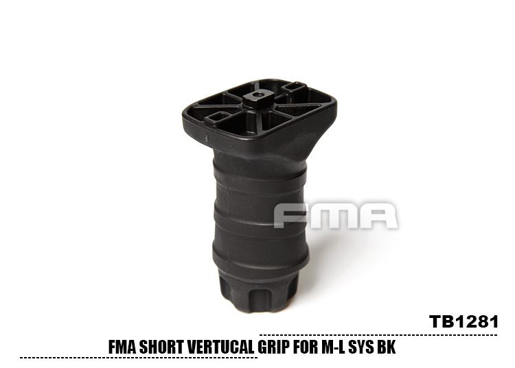 FMA Short Vertical Grip M-Lok (Black - TB1281-BK)
