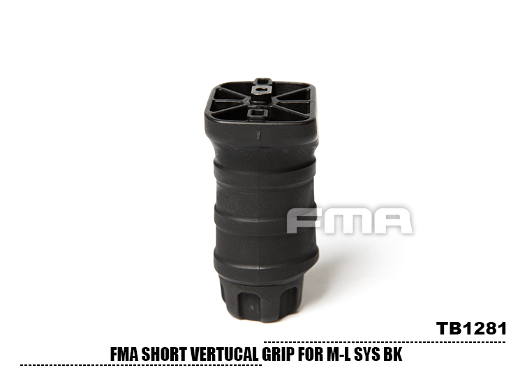 FMA Short Vertical Grip M-Lok (Black - TB1281-BK)