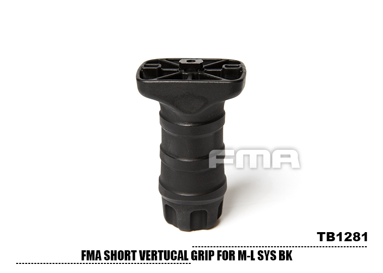 FMA Short Vertical Grip M-Lok (Black - TB1281-BK)