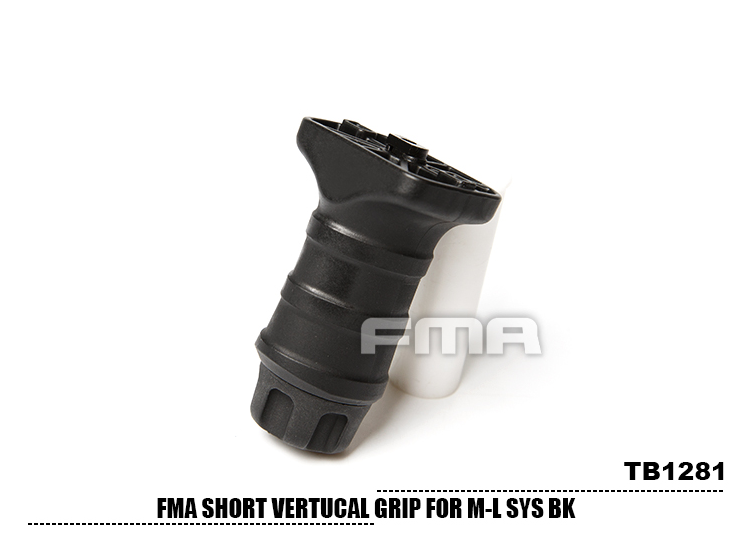 FMA Short Vertical Grip M-Lok (Black - TB1281-BK)