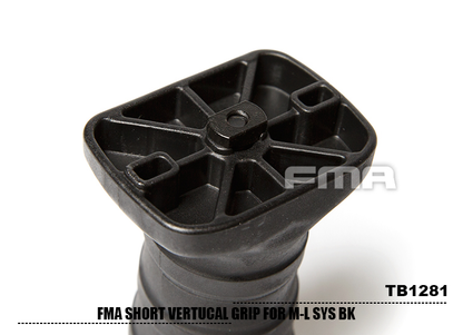 FMA Short Vertical Grip M-Lok (Black - TB1281-BK)