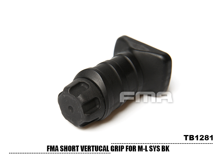 FMA Short Vertical Grip M-Lok (Black - TB1281-BK)