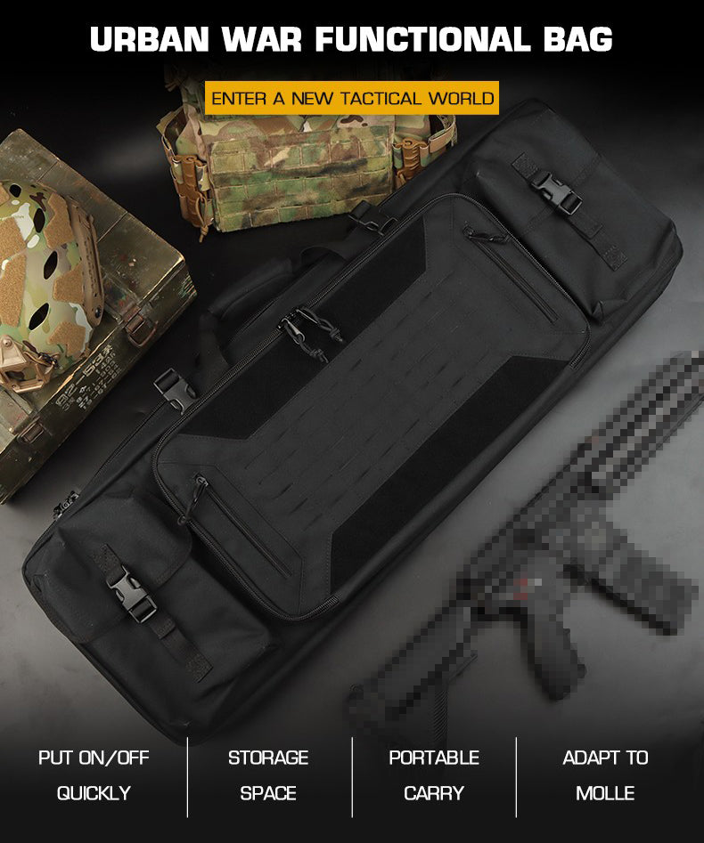 Big Foot Urban War Rifle Bag (Size: 92 x 32 x 9.5cm - 900D - Black)