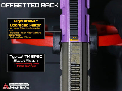 Airtech Studios The Nightstalker: Advanced AEG Piston for Perfect AOE & Gear Meshing