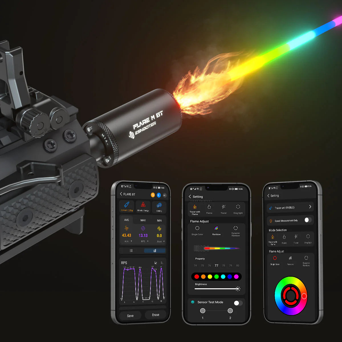 E-Shooter Tracer Unit FLARE M BT  (V700)