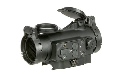 JJ Airsoft ZV-1 Collimator Replica with Low and High Mount (Black)