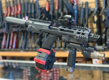 Universal Pistol Conversion Kit with Adjustable Stock – Black