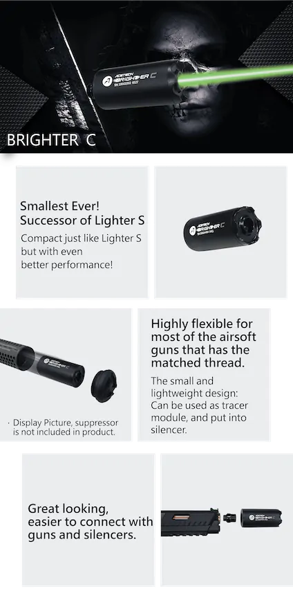 Acetech BRIGHTER C Tracer Unit - Black (PAT0530-B-001)