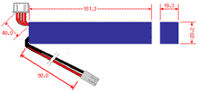 ACM 11.1V 1000mAh 15C+ Continuous Discharge Lipo Battery - Deans Connecter