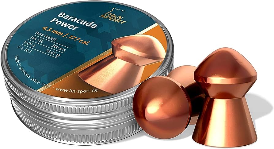 H&N Baracuda Power (4.5mm/.177 Pellets - 300 Rounds)