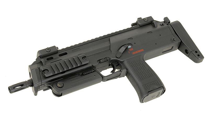 Well R4 AEG Sub-Machine with Silencer (Full Metal - Long Mag. - R4-BLACK)