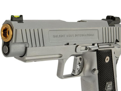 Salient Arms International by EMG 2011 DS 4.3 Gas Pistol (Gold Barrel - Silver - 4.3)