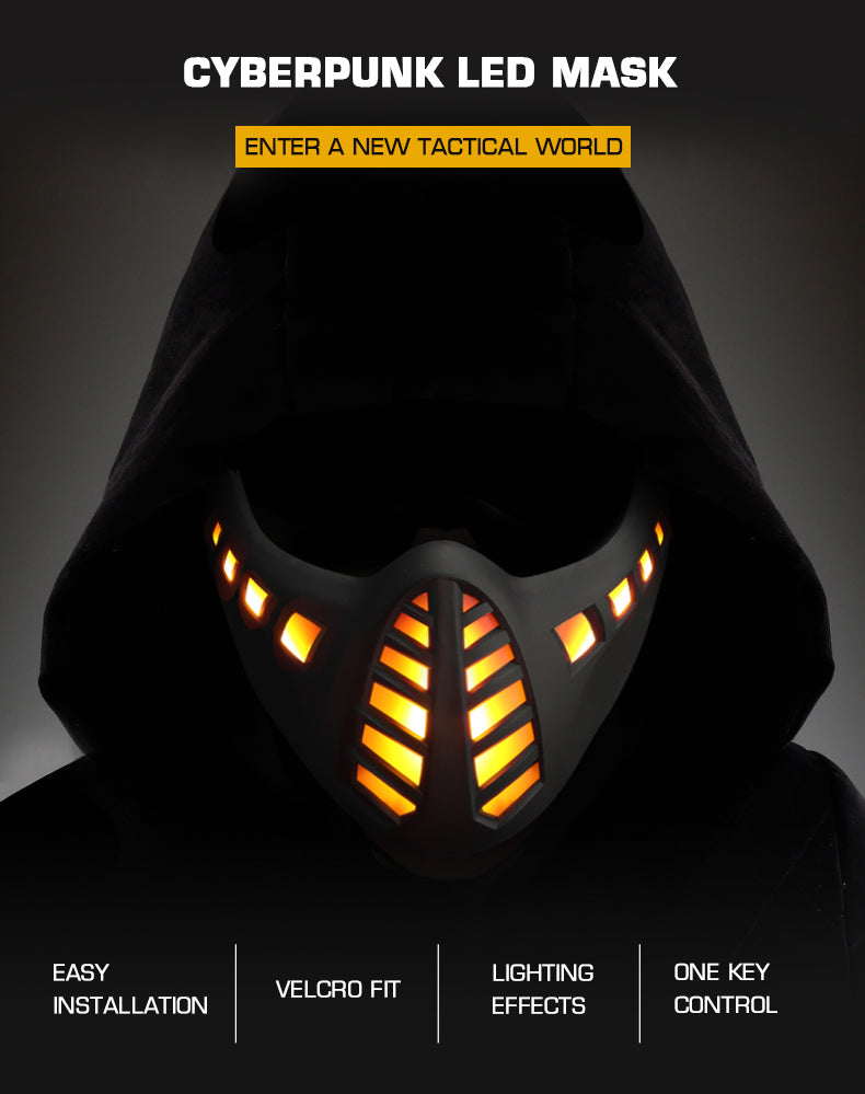 Big Foot Cyberpunk LED Mask