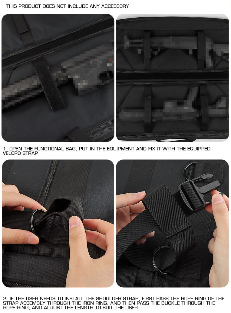 Big Foot Urban War Rifle Bag (Size: 92 x 32 x 9.5cm - 900D - Black)