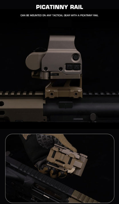 Big Foot Picatinny Riser Mount (E Style - Black)