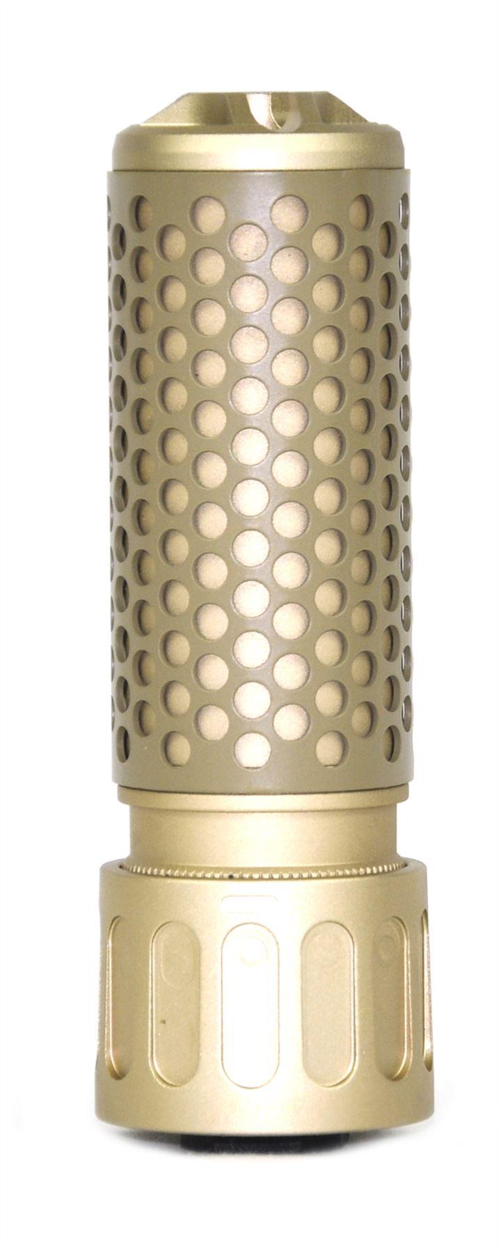ACM QD Silencer Full Metal with Flash Hider (Short - Tan)
