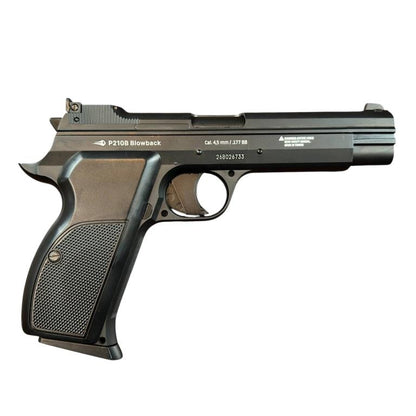 Borner P210-B Co2 Blowback Pistol (4.5mm/.177 - BB - Black)