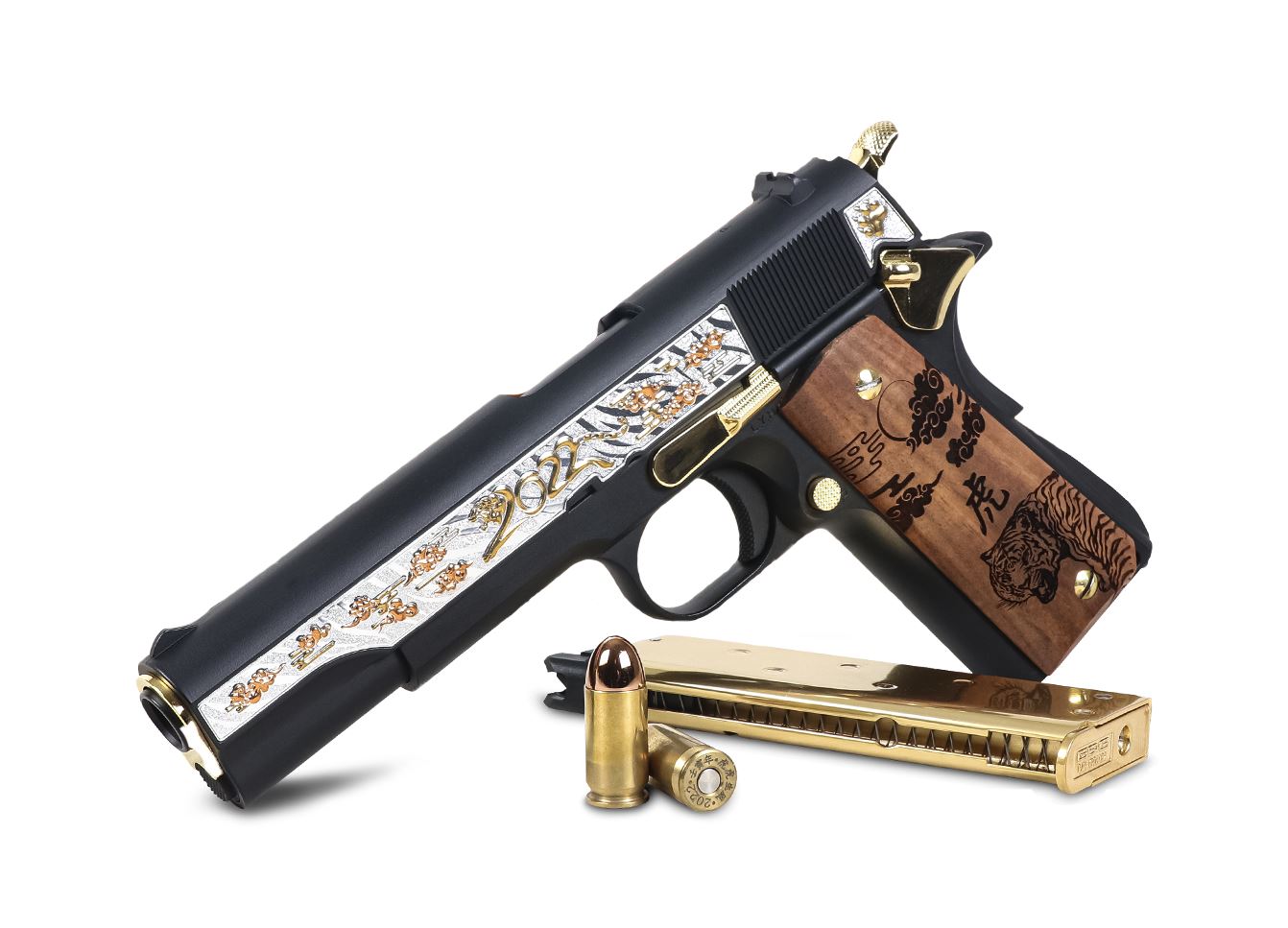 G&G PISTOL GBB GPM1911 YEAR OF TIGER (GAS-M45-TGR-BBB-ECM)