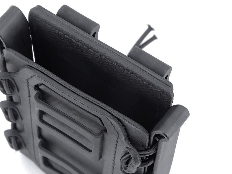 Big Foot M4/AK Fast Magazine Pouch (Polymer - Adjustable Elasticated Retention - Black)