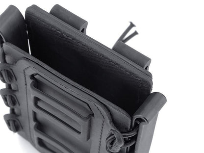 Big Foot M4/AK Fast Magazine Pouch (Polymer - Adjustable Elasticated Retention - Black)