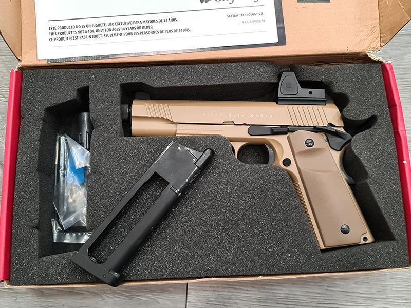Secutor - Rudis Magna - 1911 - VII Custom Pistol (Co2 Powered - Gas Ready - Tan12)