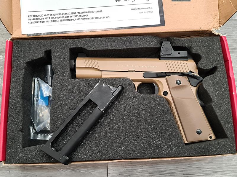 Secutor - Rudis Magna - 1911 - VII Custom Pistol (Co2 Powered - Gas Ready - Tan12)