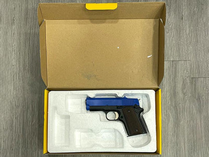 Army R45 Stubby Gas Blowback Pistol (Polymer Body and Slide - Black - Top Slide Blue)