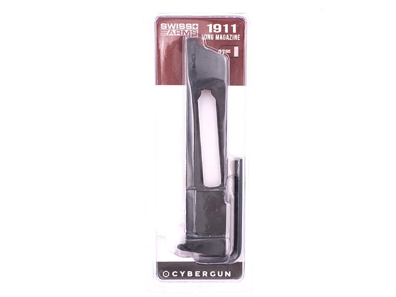 Swiss Arms 1911 4.5mm/.177 Co2 Magazine (Long - Cybergun - 27 Rounds - 288822)