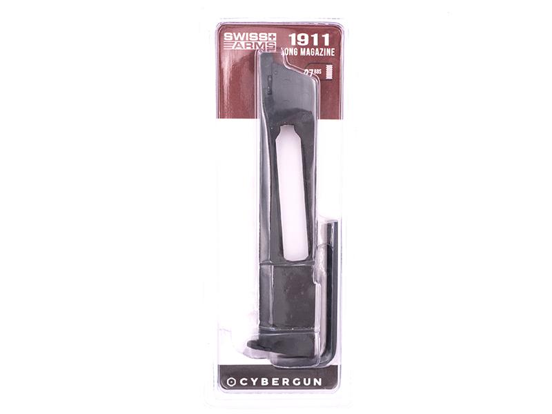 Swiss Arms 1911 4.5mm/.177 Co2 Magazine (Long - Cybergun - 27 Rounds - 288822)