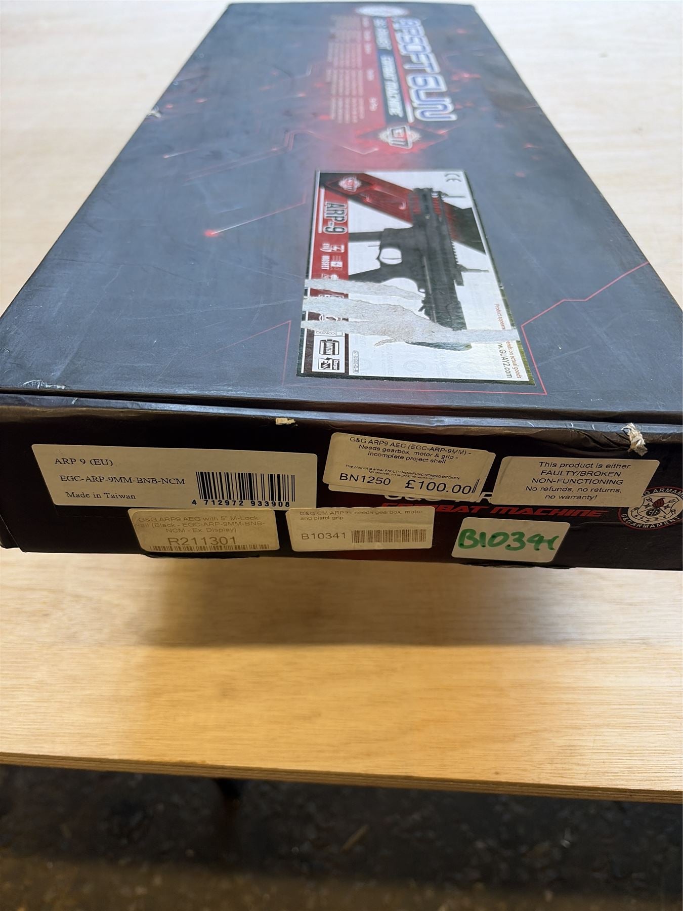 [Boneyard] G&G ARP9 AEG (EGC-ARP-9MM) - Needs gearbox, motor & grip - incomplete project shell